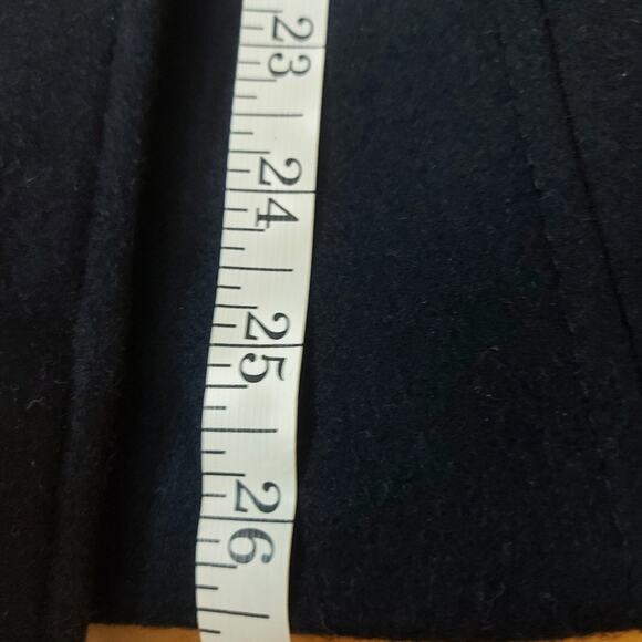 Victoria Secret Navy Six Button Double Breast Trench Coat  Academia Cozy Preppy - Picture 7 of 10